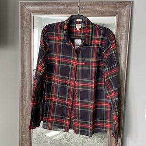 J. Crew long sleeve plaid. Brand New with tags ‼️